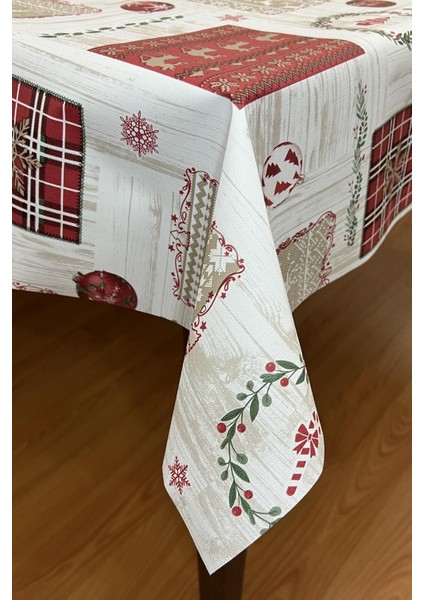 Beyaz Pvc Elyaf Tabanlı Silinebilir Masa Örtüsü, Dayanıklı ve Şık Kullanım Sağlar