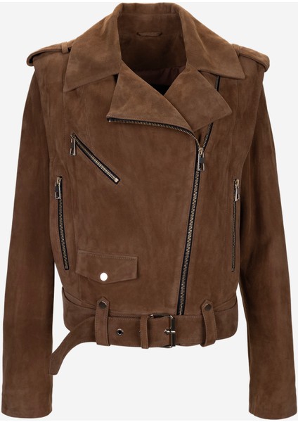 Kadın Hakiki Deri Deri Mont 616 Z-4027 Bn Derımont Y25 Vıskı Suet