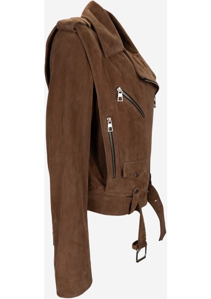 Kadın Hakiki Deri Deri Mont 616 Z-4027 Bn Derımont Y25 Vıskı Suet modelleri