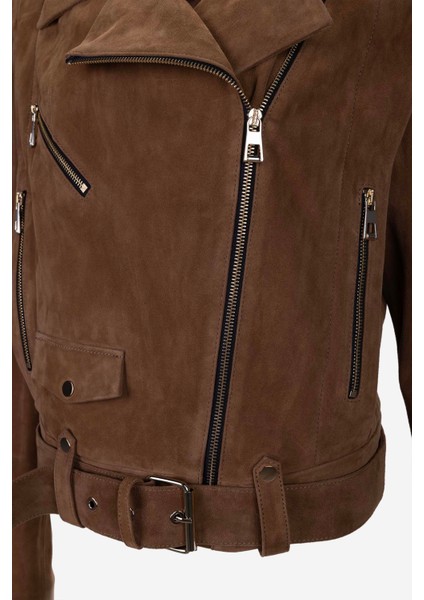 Kadın Hakiki Deri Deri Mont 616 Z-4027 Bn Derımont Y25 Vıskı Suet fırsatları