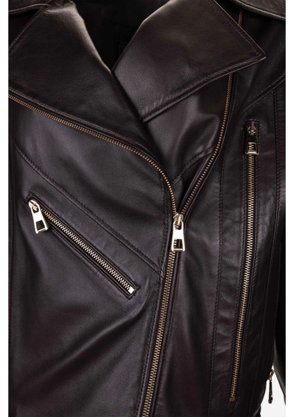 Kadın Hakiki Deri Deri Mont 616 Z-4049 Bn Derımont Y25 Kahve Vegetal modelleri