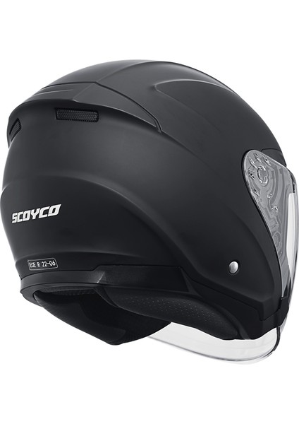 OF-669 Mat Siyah Yarım Kask (Güneş Vizörlü) indirimleri