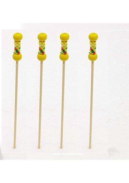 Örgülü Sarı Boncuklu Kanepe Çatalı, 50 Adet (201ZX03)