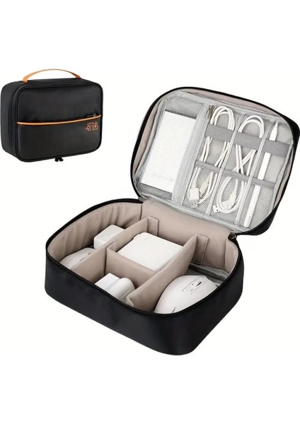 Elektronik Cihaz ve Kablo Düzenleyi Taşınabilir Seyahat Çantası