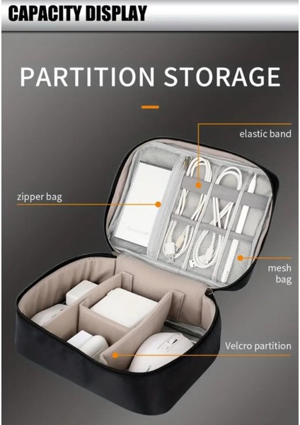 Elektronik Cihaz ve Kablo Düzenleyi Taşınabilir Seyahat Çantası modelleri