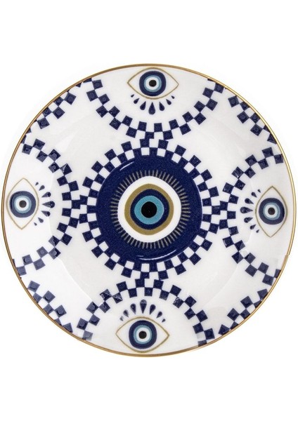 19 cm Çok Renkli Dijital Pasta Tabak Altın File, Şık ve Şenlikli Sunumlar Için