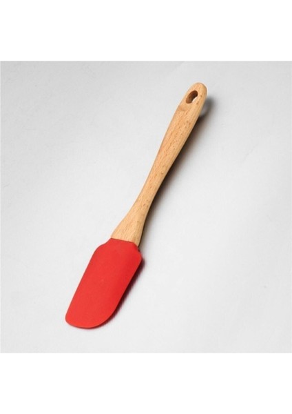 A594 Natura Twisty Hamur Spatulası Kırmızı ve Beyaz Renkli, Dayanıklı ve Kullanışlı