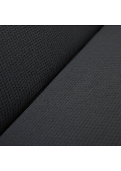 Gri Kare Desenli Streç Lastikli Tek Kişilik Koltuk Örtüsü, Yıkanabilir ve Esnek fiyatları