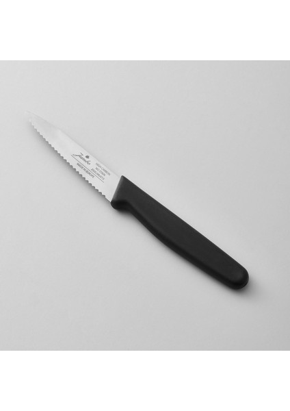 Practico Alman Çeliği Black Tırtıklı Soyma Bıçağı - 9cm