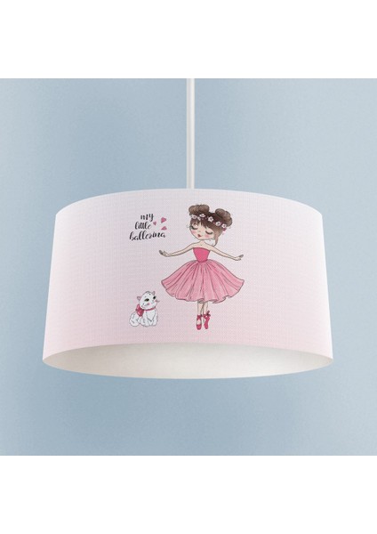 Renkli Prenses ve Kedi Desenli Bebek ve Çocuk Odası Avizesi