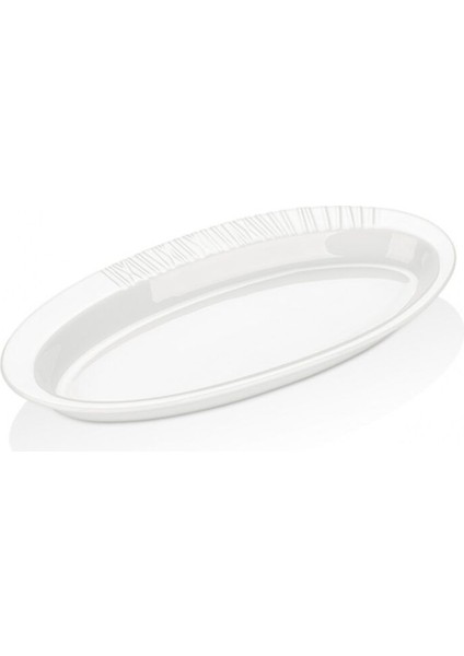 Beyaz 24 cm Oval Tabak, Şık ve Kullanışlı Sofralar Için Ideal Seçim