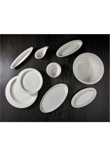 Beyaz 24 cm Oval Tabak, Şık ve Kullanışlı Sofralar Için Ideal Seçim fiyatları