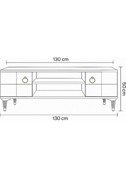 Lena Tv Sehpası Atlantik Çam Beyaz 2 Kapaklı Orta Raflı Sehpa 130x36x50 Cm indirimleri
