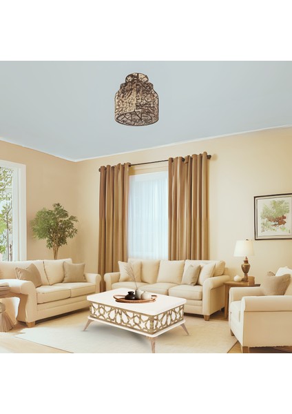 Zeren Akıllı Sehpa Beyaz Renkli Ahşap Ayaklı Çok Amaçlı Açılır Kapanır 90x39x60 Cm