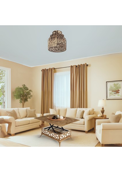 Zeren Akıllı Sehpa Lazer Desenli Kademeli Fonksiyonel Atlantik Çam Beyaz 90x39x60 Cm modelleri