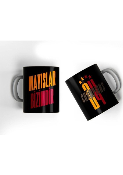 24. Şampiyonluk Temalı Porselen Kupa, Baskılı Kahve Bardak Hediye