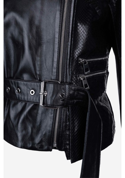 Kadın Hakiki Deri Siyah Deri Mont 616 Z-4089-A Bn Derımont Y25 Sıyah Pıton modelleri