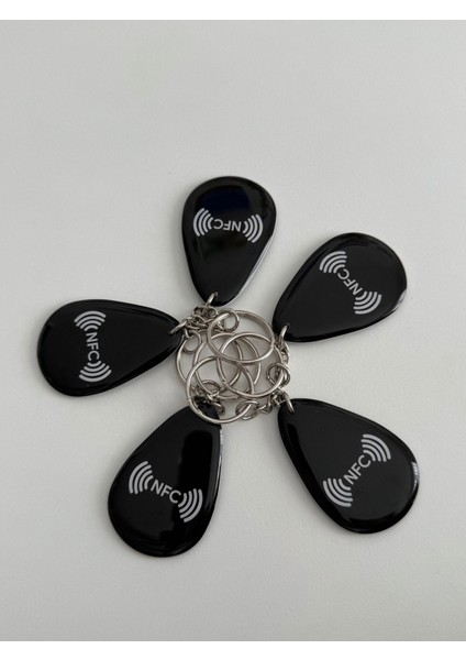 5 Adet NTAG213 Nfc Anahtarlık Boş Nfc Anahtarlık 5 tane nfc anahtarlik