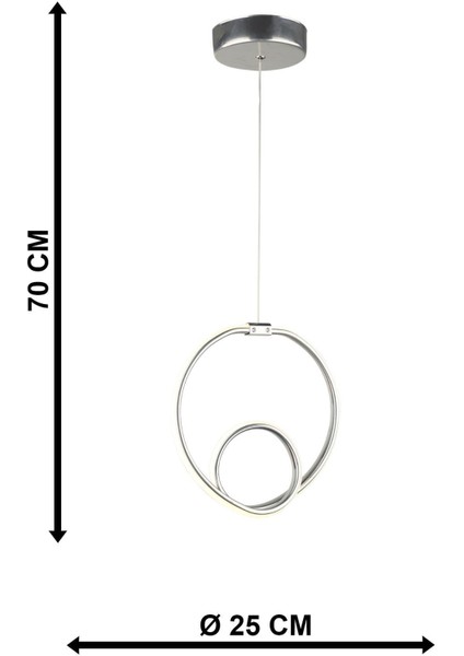 Eğirdir Ledli Krom Avize, Şık ve Modern Aydınlatma Seçeneği indirimleri