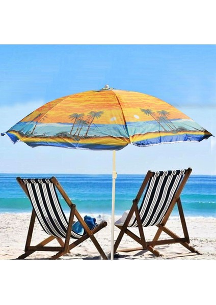 Renkli 160 cm Çok Amaçlı Şemsiye Bahçe, Sahil, Balkon ve Havuz Koruma