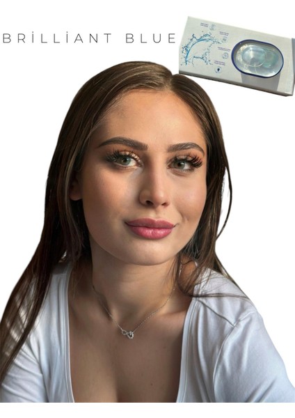 Freshshow Brillant Blue Renkli Yıllık Lens / Lens Kabı / Lens Suyu fiyatları
