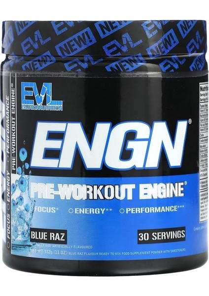 Engn Pre-Workout-Engıne Blue Ram 312 G. 30 Servis.usa Menş.
