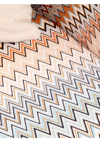 Zikzak Desenli Çok Renkli 180X220 Koltuk ve Kanepe Örtüsü, Tv Battaniyesi indirimleri