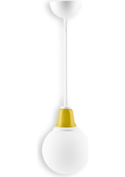 Sarı Seramikli Tekli Sarkıt Avize, Şık ve Dekoratif Aydınlatma Seçeneği modelleri