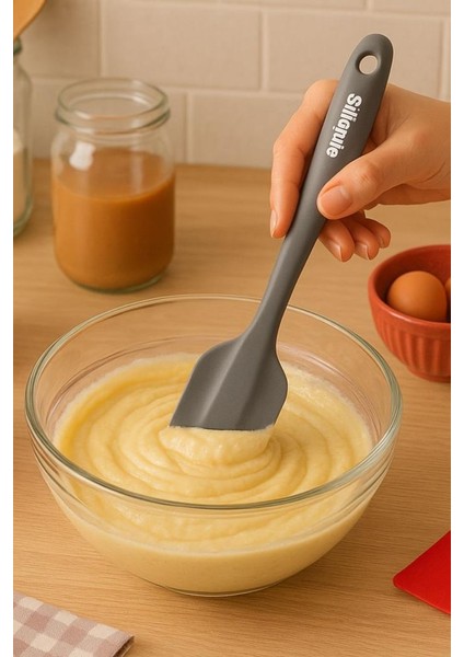 Spatula ve Fırça Seti, Isıya Dayanıklı Yanmaz Yapışmaz Silikon Spatula ve Yumurta Fırçası Set Renkli indirimleri