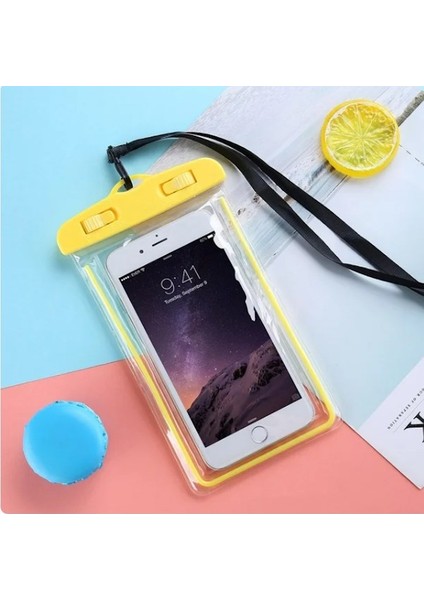 Waterproof Bag Su Geçirmez Telefon Kılıfı Dalış Kılıfı Mavi