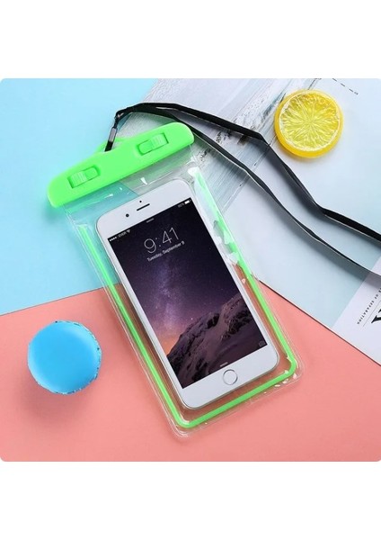 Waterproof Bag Su Geçirmez Telefon Kılıfı Dalış Kılıfı Mavi