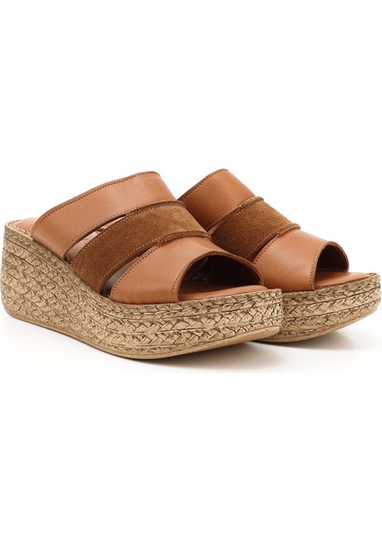 Kadın Taba Antik Dolgu Topuk Hakiki Deri Terlik fiyatları