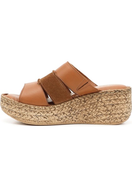 Kadın Taba Antik Dolgu Topuk Hakiki Deri Terlik modelleri