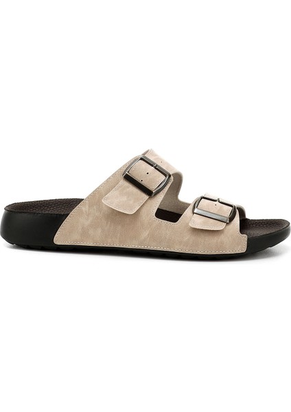 Erkek Bej Tokalı Terlik