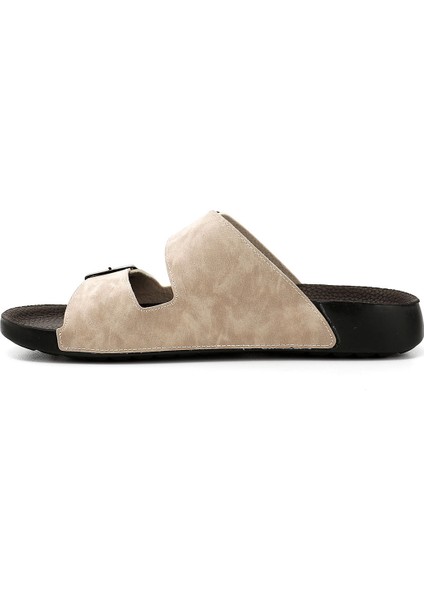 Erkek Bej Tokalı Terlik modelleri