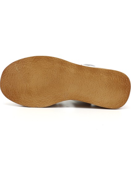 Kadın Beyaz Dolgu Taban Hakiki Deri Sandalet fırsatları