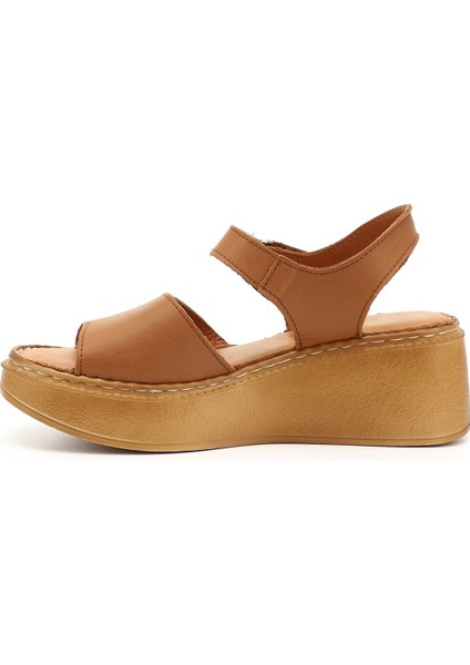 Kadın Taba Antik Dolgu Taban Hakiki Deri Sandalet modelleri