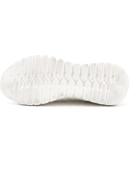 Kadın Beyaz Triko Taşlı Memory Foam Tabanlıklı Comfort Sneaker fırsatları