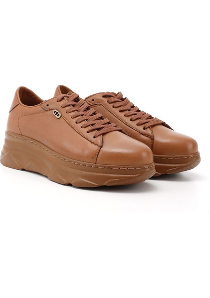 Kadın Bağcıklı Dolgu Taban Hakiki Deri Sneaker fiyatları