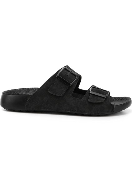 Erkek Siyah Tokalı Terlik