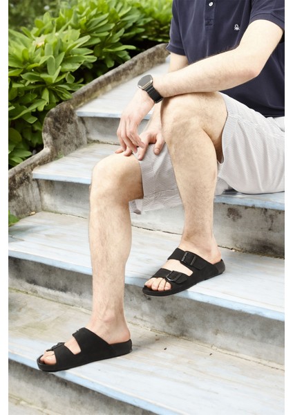 Erkek Siyah Tokalı Terlik fiyatları