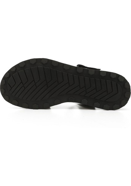 Kadın Siyah Cırt Bantlı Hakiki Deri Sandalet indirimleri