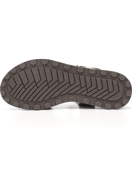 Kadın Dark Olive Cırt Bantlı Hakiki Deri Sandalet fırsatları