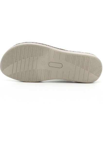 Kadın Beyaz Dolgu Topuk Hakiki Deri Comfort Terlik indirimleri