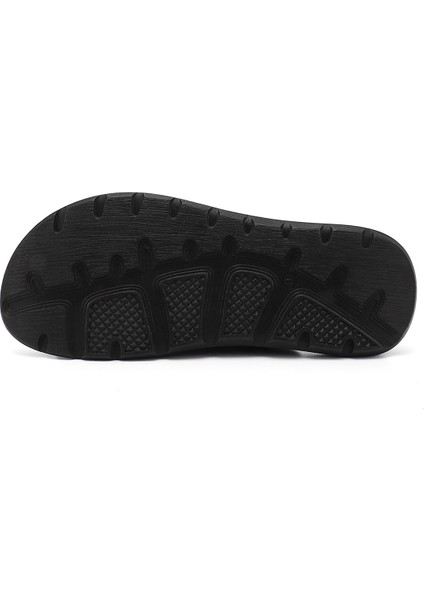 Erkek Siyah Çift Cırtlı Hakiki Deri Comfort Terlik fırsatları