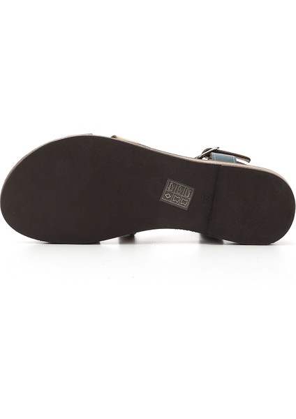 Kadın Kahve Hakiki Deri Sandalet fırsatları