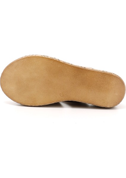 Kadın Antik Bej Dolgu Topuk Hakiki Deri Terlik fırsatları