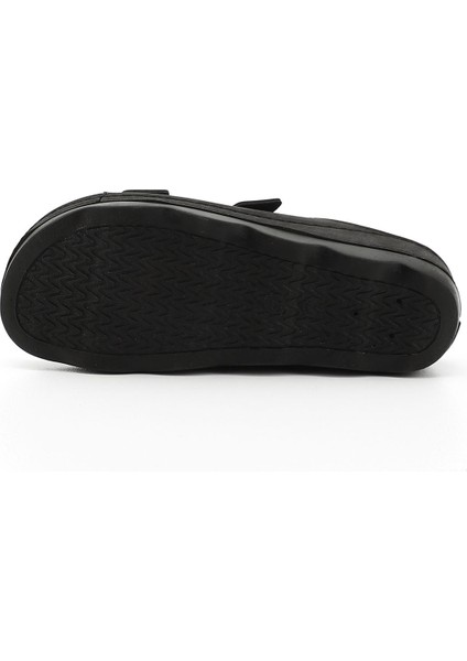 Kadın Siyah Tokalı Dolgu Topuk Comfort Terlik indirimleri