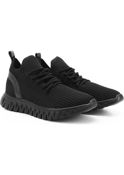 Kadın Siyah Triko Bağcıklı Memory Foam Tabanlıklı Comfort Sneaker fiyatları
