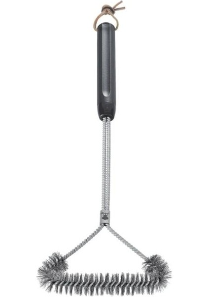 6493 21″ Three‑sided Grill Brush – 3‑köşeli Izgara Fırçası (Paslanmaz Çelik; Ergonomik Tutacak)